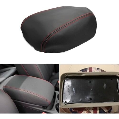 Car styling Microfiber Leather Center Console Lid Armrest Cover Trim For Audi Q5 2010 2011 2012 2013 2014 2015 2016 2017 2018