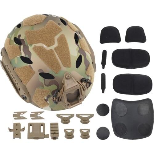 Tactical FAST Helmet Paintball Wargame CS Riding Airsoft Head Protective Helmet Camouflage Military Hunting Accessories
