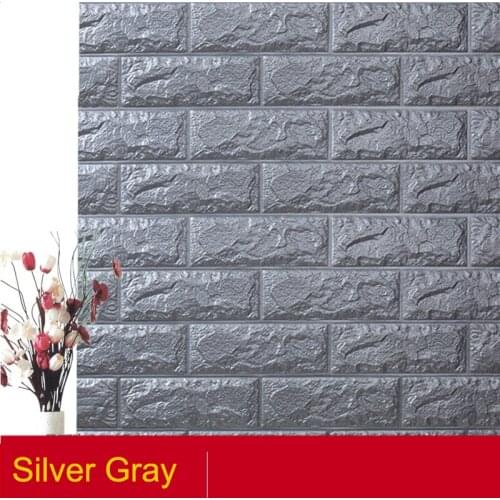 Waterproof TV Background Brick Self adhesive Wallpapers 3D Wall Sticker Living Room Wallpaper Mural Bedroom Decorative 70*77