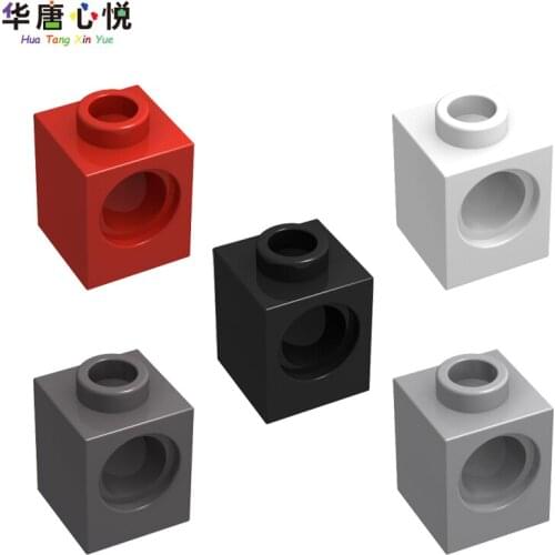 High-Tech Accessories 1x1 Brick With 1 Hole 6541 20PCS/Set Connector Tech Bricks Building Blocks Gift Model Technical Parts Sets
