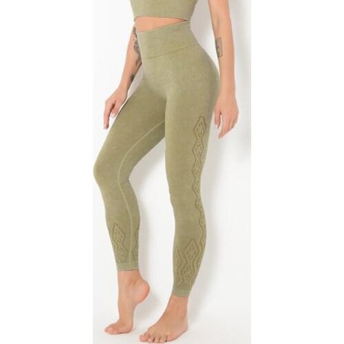 NCLAGEN Womens Pants High-waisted Seamless Leggings With Free Shipping Yoga Clothing Fitness Running Gym Clothes Sport Tights