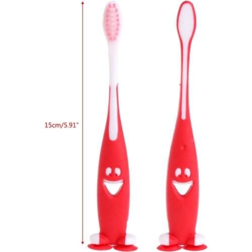 3Pcs Baby Soft-bristled Toothbrush Smiling Tooth Cleaner Training Dental Care Set 4X7C