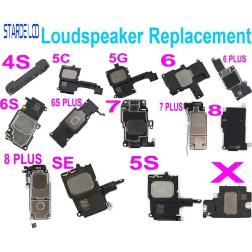 1pcs Inner Replacement Ringer Buzzer Loud Speaker For iPhone 4S 5C 5S 6 6S 7 8 Plus X SE MAX Loudspeaker Replacement Part