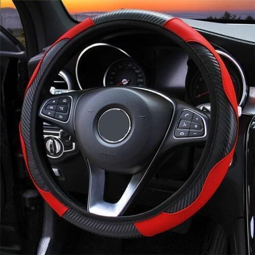 38CM Car Steering Wheel Cover Auto Steering Wheel Braid On The Steering Wheel Cover Case Funda Volante Universal Car Accessories