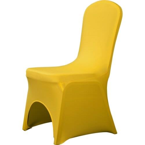 Free Shipping to Oceania 60 Premium Yellow Spandex Chair Cover