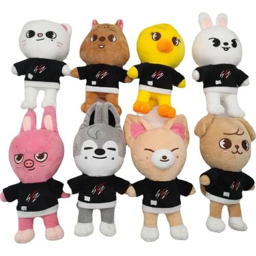 8Pcs/Set Skzoo Plush Toys Cute Soft Stuffed Wolf Chan Leebit Fox.ny Jiniret Puppym Plush Dolls Birthday Gift For Kid Girls
