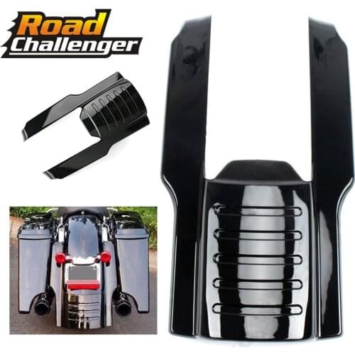 9" Rear Fender Extension Stretched Bag Fillers For Harley Touring Electra Road Glide Bike 1996-2006 2007 2008