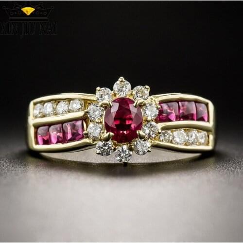 925 anillos silver Fashion Fine Show Elegant Jewelry Colored Zircon Flower Wedding Rings For Women Gift diamond rings for women