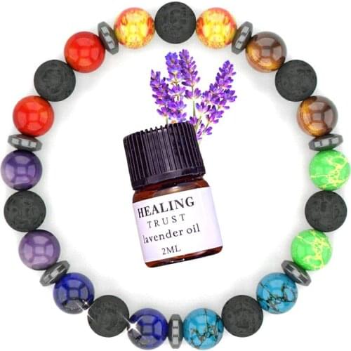 Chakra Bracelet Men Natural Hematite Tiger Eye Stone Beads Bracelets Health Protection Women Soul Yoga Jewelry Pulsera Hombre