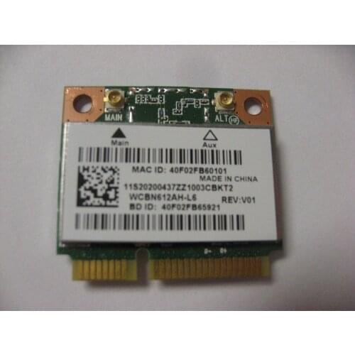 Card for Atheros QCWB335 AR956X Wireless LAN Card Wifi + BT4.0 Half PCI-E 2.4GHz 802.11b/g/n for Lenovo IdeaPad