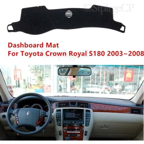For Toyota Crown Royal S180 2003~2008 High Quality Car dashboard Avoid light pad Instrument platform desk cover Mat Carpets