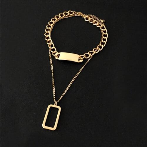 High Quality Punk Cuban Choker Necklace Pendant Women Collares Statement Hiphop Big Chunky Chain Necklace Men Jewelry