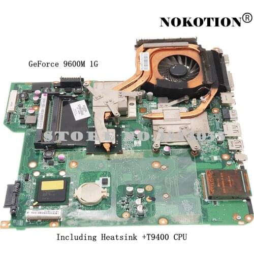 482870-001 504641-001 With Heatsink Core2 T9400 CPU For DV5-1000 Laptop Motherboard Fit For 482324-001 502638-001 506070-001