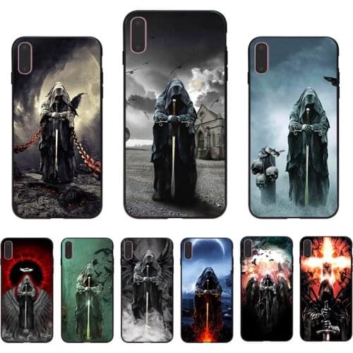 Mystical Magician Warrior With Sword Phone Case For Iphone XS 11 Pro Max Cover 12 Mini SE 2020 X XR Shell 7 8 Plus 6S 6 5S Coque