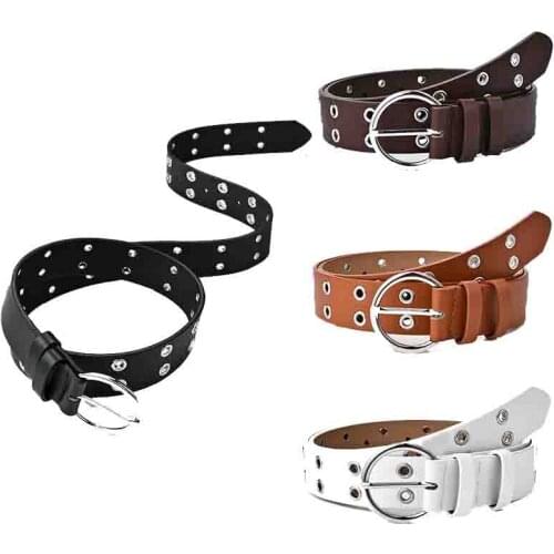 Fashion punk style alloy female belt belt chain female luxury belt leather new fashion pin buckle jeans decoration
