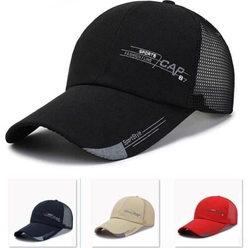 Mens baseball cap women summer hat Mesh breathable Adjustable Outdoor sports Play Korean quick-drying breathable cap Light cool