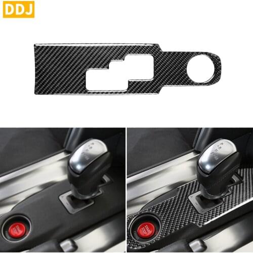 For Nissan GTR R35 2008-2016 Carbon RHD LHD Transmission Console Panel Sticker Gear Shift Frame Cover Trim Auto Car Accessories