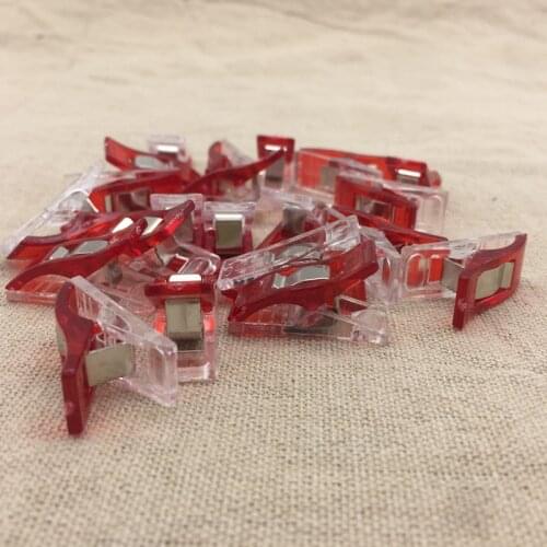 New 50PCS PVC Plastic Clips For Patchwork Sewing DIY Crafts Quilt Quilting Clip 2.7*1CM