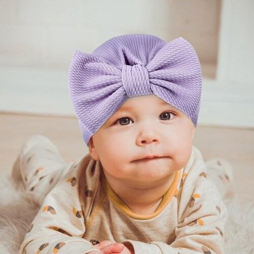 Newbworn Baby Sweet Bow Beanie For Girls Autumn Winter Baby Girls Hat Lovely Bowknot Baby Hat Kids Cap