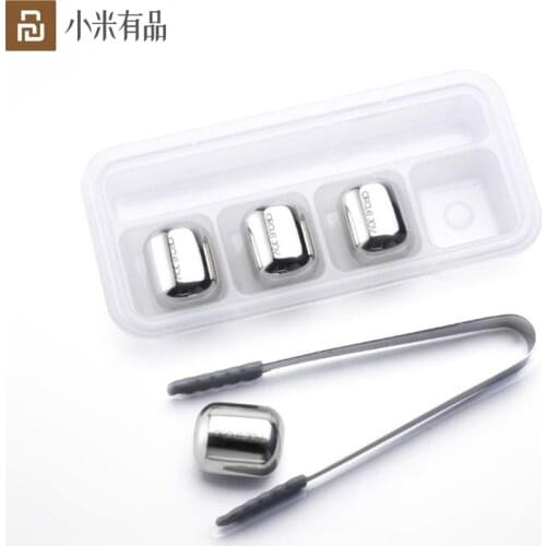 Original Youpin Circle Joy Ice cube 304 Stainless Steel Washable Long-term use Ice maker for Wine Corks fruit juice H20