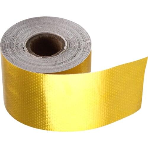 Reflective Heat Shield Exhaust Manifold Wrap Tape Roll Reflect 2" x 10M