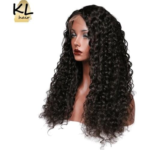 Deep Wave Human Hair Wigs 13x4 Lace Front Wig For Women Brazilian Remy Hair Lace Wigs Pre Plucked 4x4 Closure Wig With Baby Hair