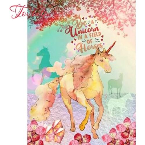 Full,,Diamond Painting,5D,DIY,Be A Unicorn In A Field Of Horses,Diamond Embroidery,Room,Cross Stitch, Rhinestone,Decoration,Gift