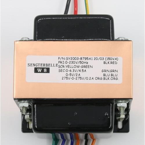 150VA HiFi Audio Tube Preamp Transformer Sec: 275V-0-275V 0-6.3V 0-5V EI-Core Power Transformer