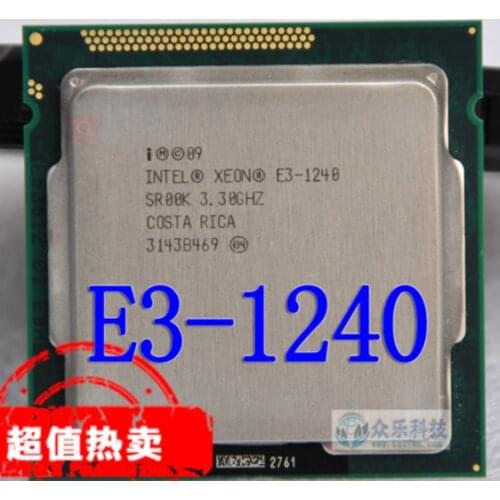 Intel Xeon Processor E3-1240 E3 1240 e3 1240 Quad-Core Processor LGA1155 Desktop CPU free shipping can work