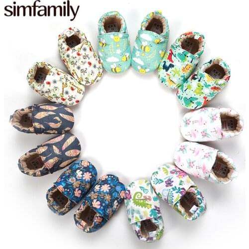 [simfamily]Kid Girls Boy First Walkers Soft Infant Toddler Shoes Cute Flower Soles Crib Shoes Footwear for Newborns baby shoes