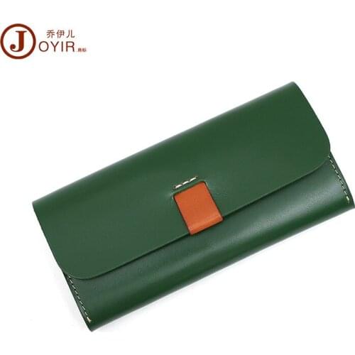 Purse Womans Long Holding Bag Italian Vegetable Tanned Leather Vintage Purse Multi-color Available Handbag