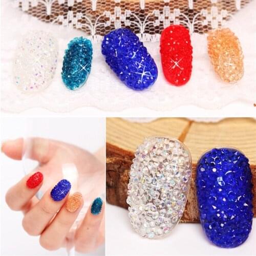 1.2mm 1440pcs Colours Chaton Nail Art Rhinestone Micro Make Up Manicure Decoration Glass Tiny Mini Nails Rhinestones