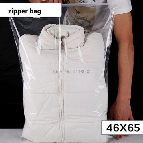 200 clear plastic zipper bag quilt pillow blanket bedding packaging bags / zipper transparent plastic bag for quilt bags