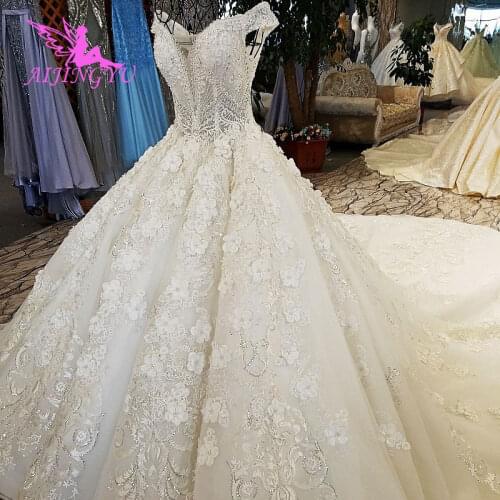 AIJINGYU Wedding 2021 2020 Dress Made In Turkey engagement Luxury Sexy Online Shop Petite Gowns Bridal Wear Dresses
