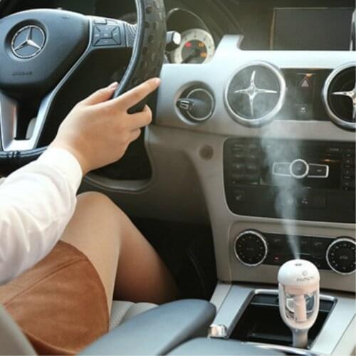 LUCKY Nanum Car Charger Humidifier Mini Air Purifier Auto Freshener Aromatherapy Mist Maker with 2pcs sponges Aroma Diffuser