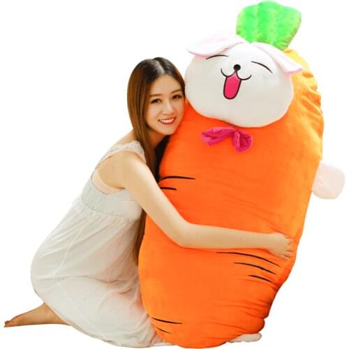 Dorimytrader cute giant soft carrot plush cartoon pillow stuffed anime vegetables carrots toy cushion baby Christmas gift 150cm