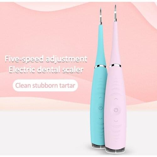 Electric Sonic Oral Irrigator Dental Scaler Tooth Calculus Tartar Remover Healthy Gums Dentist Waterproof Whiten Teeth Cleaner