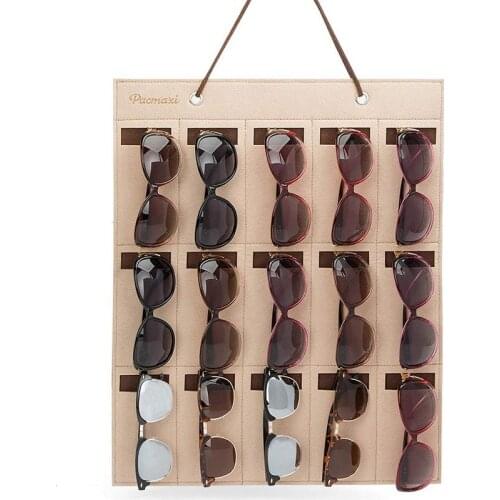 Sunglasses Storage Box Glasses Hanging Bag Wall Jewelry Multi-Functional