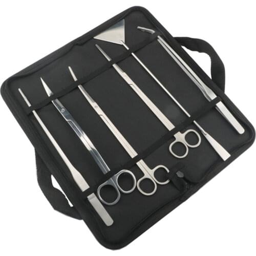 Aquarium Tools Set Plants Tweezers and Scissors Grass Stainless Steel Cleaning Tools Plants Fish Tank Accessories 4 5 6pcs/set