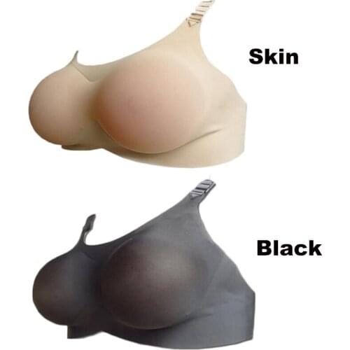 800g 85C D cup crossdresser artificial strap breasts prosthesis real female fake silicone boobs with bra convenient comfortable