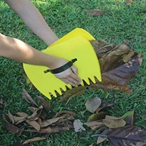 34*25CM Leaves Garden Cleaning Rubbish Leaf Scoop Collect Tool Hand Rakes Trimming Grass Portable Yard Lawn Grabber Pick Up