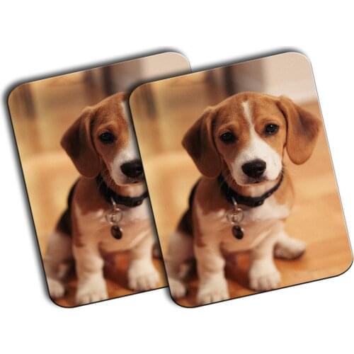 MERCHANDMANIA PACK 2 big dog BEAGLE Brown mats very cute for raton computer pc laptop accessory offer