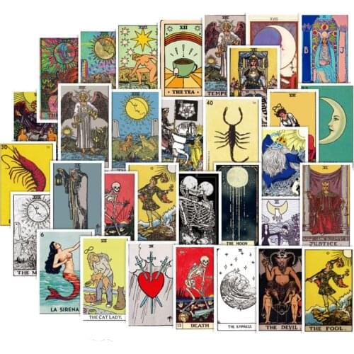 60Pcs Fate Game Tarot Sticker Scrapbooking For Toy Skateboard Guitar Luggage Suitcase Motorcycle Notebook Computer Stickers