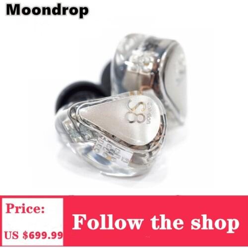 Moondrop S8 Headphone New Generation 8BA In Ear Monitor Earphone With 0.78-2Pin Universal Connector Cable For Phones