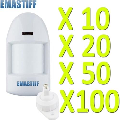 Wholesale 10/20/50/100 pcs Wired PIR Infrared Motion Sensor Detector Wired RFI EMI ESD Lightning Protection PCB easy Lock