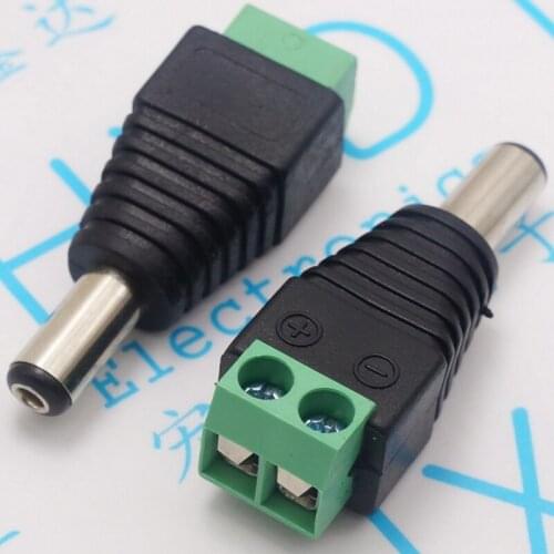 From 2.1 DC welding joint DC DC power outlet, 5.5 to 2.1 mm male female head