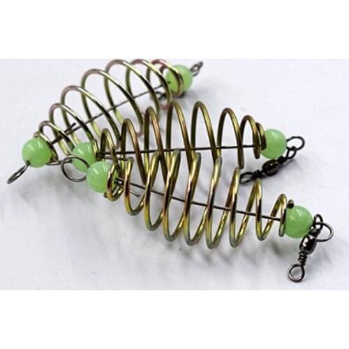 Hot Sale 1/5/10 Pcs/Set Fishing Bait Spring Lure Inline Hanging Tackle Stainless Steel Feeder Fishing Tools Fishing Accessories