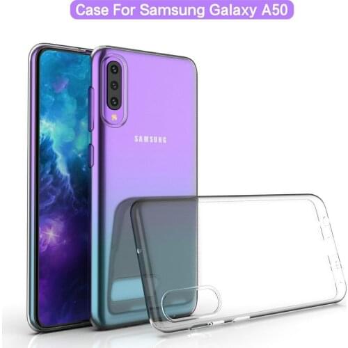 Transparent Silicon Case for Samsung Galaxy A50 SM-A505F for Samsung Galaxy A40 A70 Soft Phone Back Cover Case Capa Etui