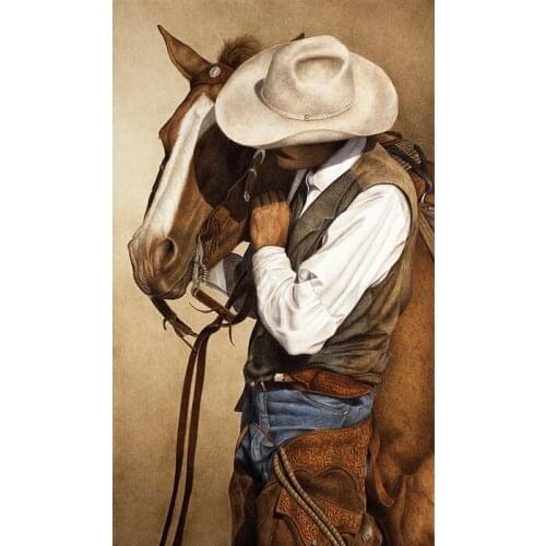Realistic horse painting Long Time Partners modern art for a house oil on canvas High quality hand painted