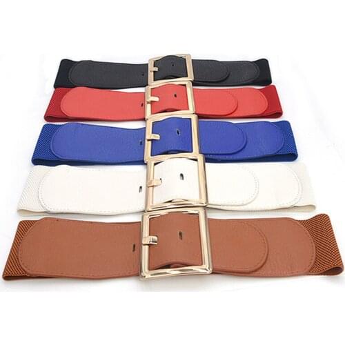 Fashion Casual PU leather Women Belt Square Pin buckle Waist Strap Jeans Trousers Students Female Simple All-match Waistband